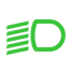Symbol för halvljus